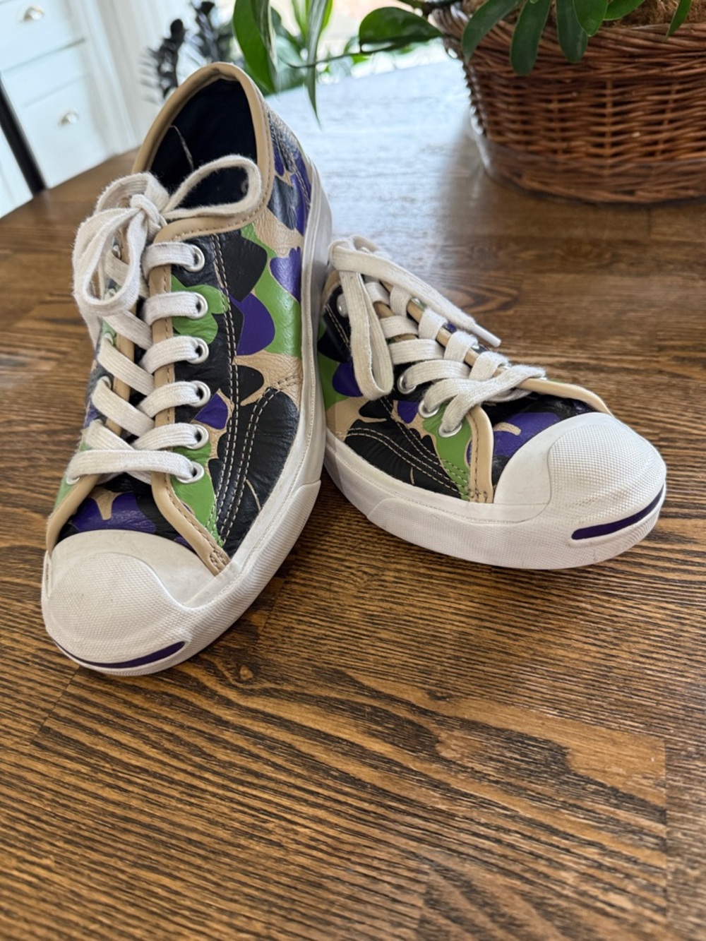 Converse Jack Purcell leather trainers